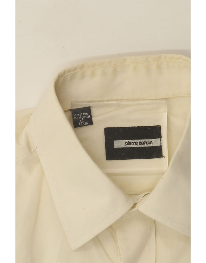 Camisa masculina PIERRE CARDIN tamanho 42 16 1/2 grande algodão branco