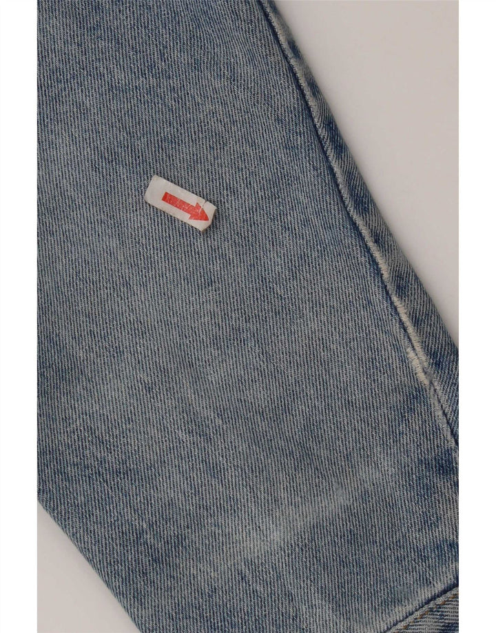 Jaqueta jeans masculina Carrera desgastada Reino Unido 36 algodão azul pequeno