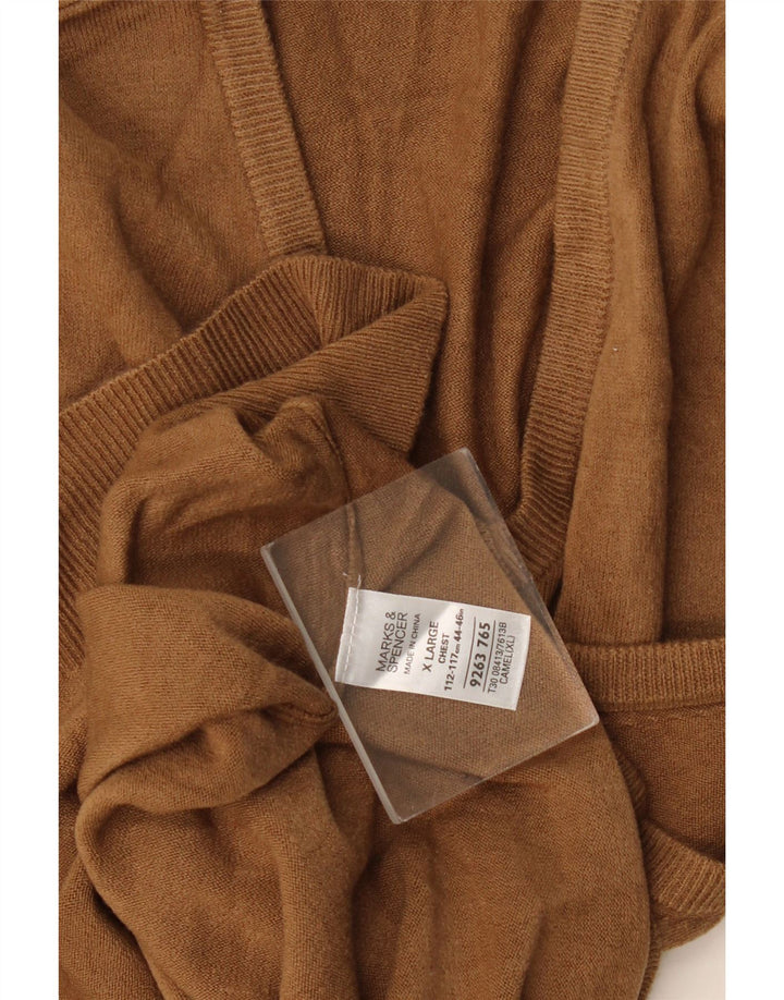 Regata masculina Marks & Spencer com colete XL bege acrílico