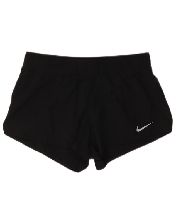 Shorts esportivos femininos NIKE Dri Fit UK 12 médio preto poliéster