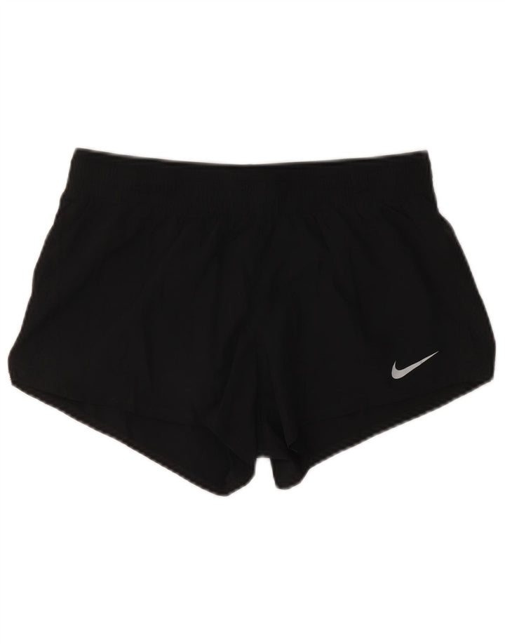 Shorts esportivos femininos NIKE Dri Fit UK 12 médio preto poliéster