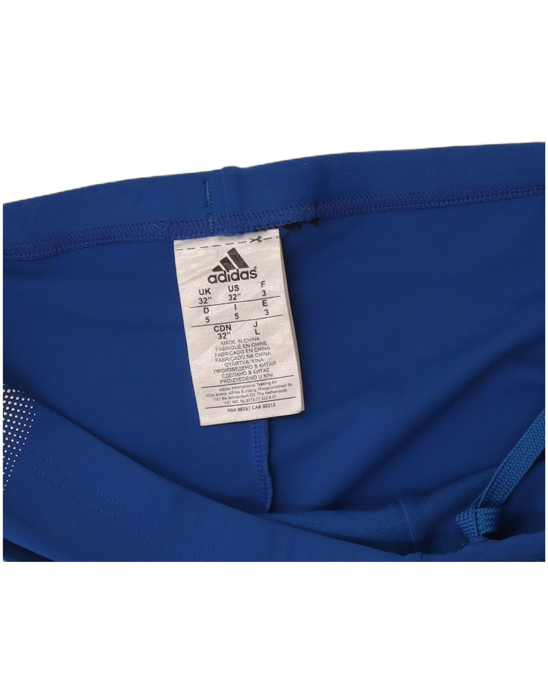 Shorts de natação masculinos Adidas Graphic médio azul nylon