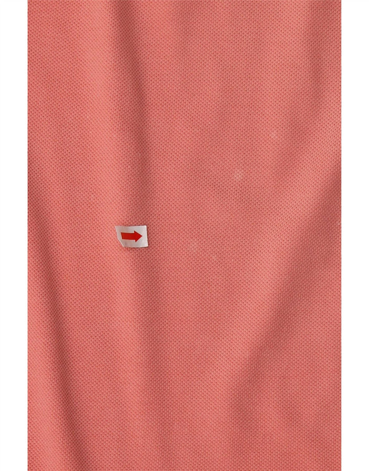 Camisa polo masculina LACOSTE tamanho 4 médio algodão rosa