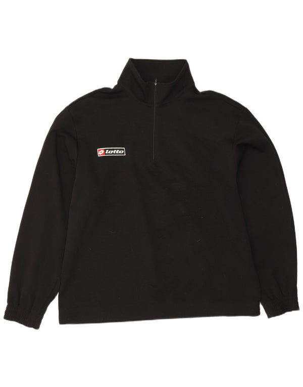 Lotto moletom masculino com zíper e gola XL poliéster preto