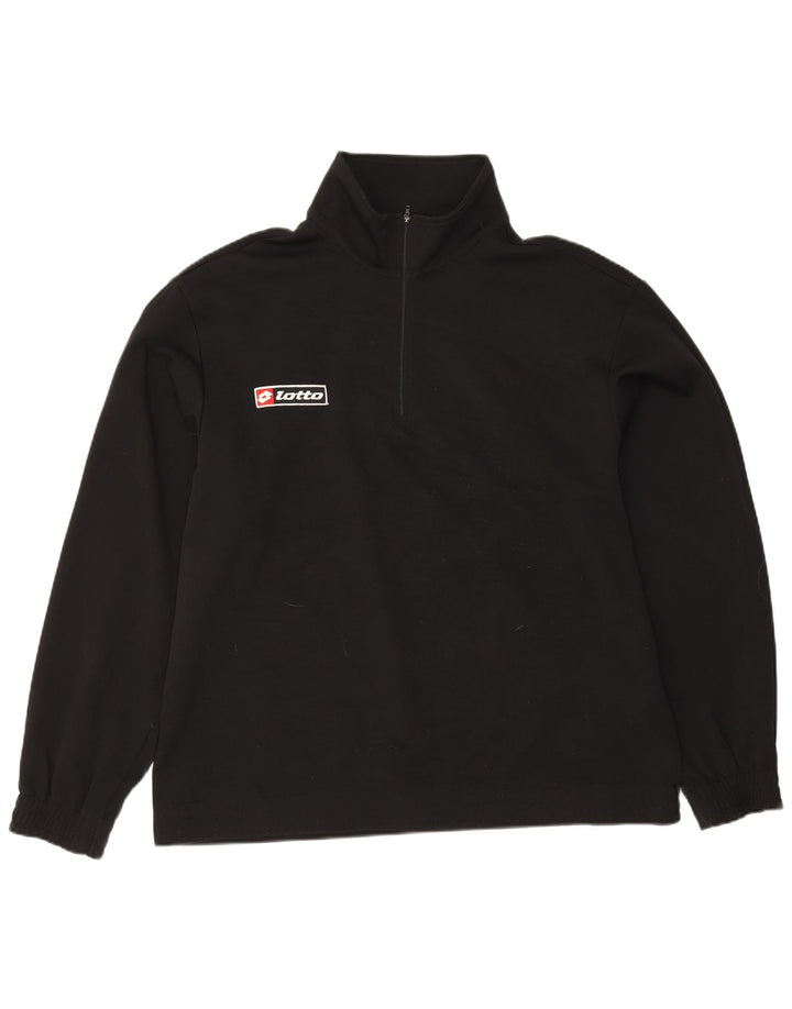 Lotto moletom masculino com zíper e gola XL poliéster preto
