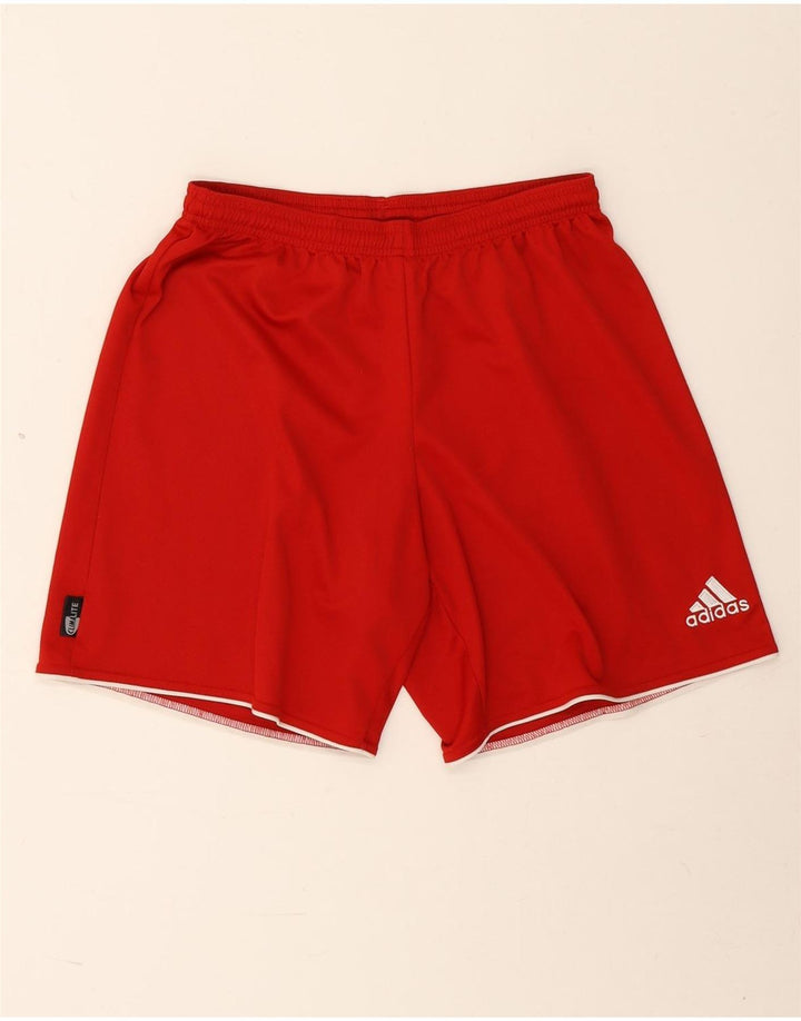 Adidas Mens Climalite Sport Shorts Médio Poliéster Vermelho