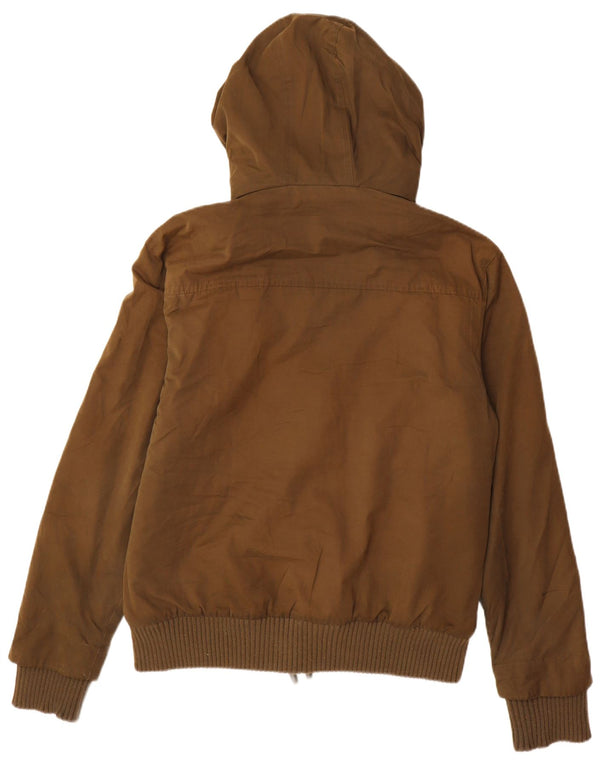Jaqueta corta-vento masculina Superdry Windbomber com capuz Reino Unido 44 2XL cáqui