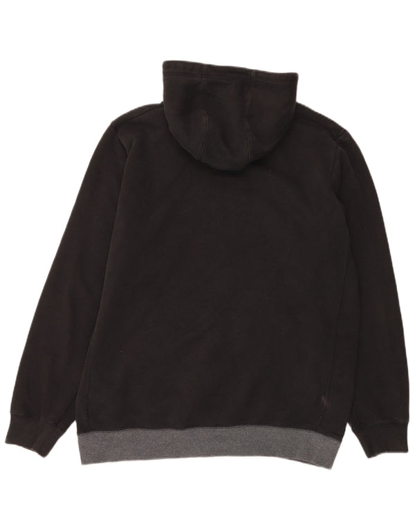Adidas Mens Hoodie Jumper Grande Preto Colorblock Algodão