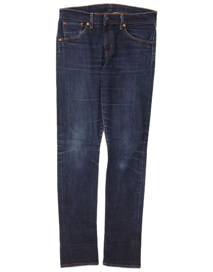 LEVI'S Jeans Slim Feminino W30 L32 Azul Marinho Algodão