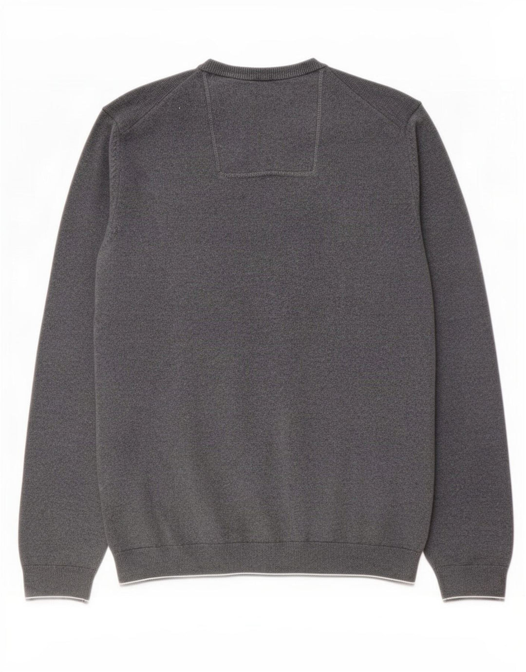 Suéter masculino Hugo Boss com gola redonda cinza médio