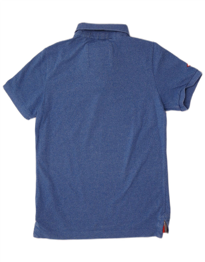 Camisa polo masculina Superdry grande azul algodão clássico