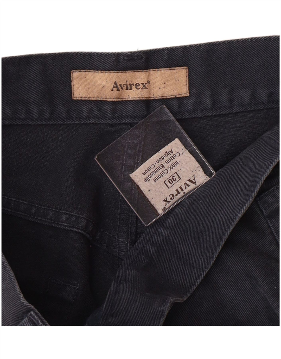 AVIREX Jeans retos masculinos W30 L29 algodão azul marinho