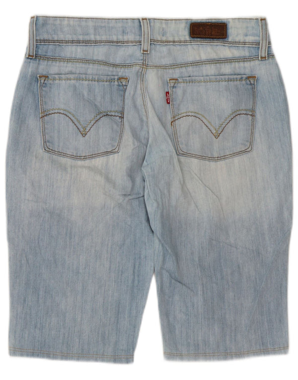 Shorts jeans feminino Levi's 571 Slim Fit W31 algodão azul médio