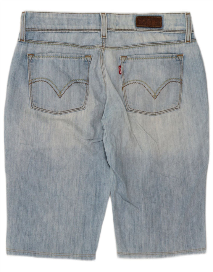 Shorts jeans feminino Levi's 571 Slim Fit W31 algodão azul médio