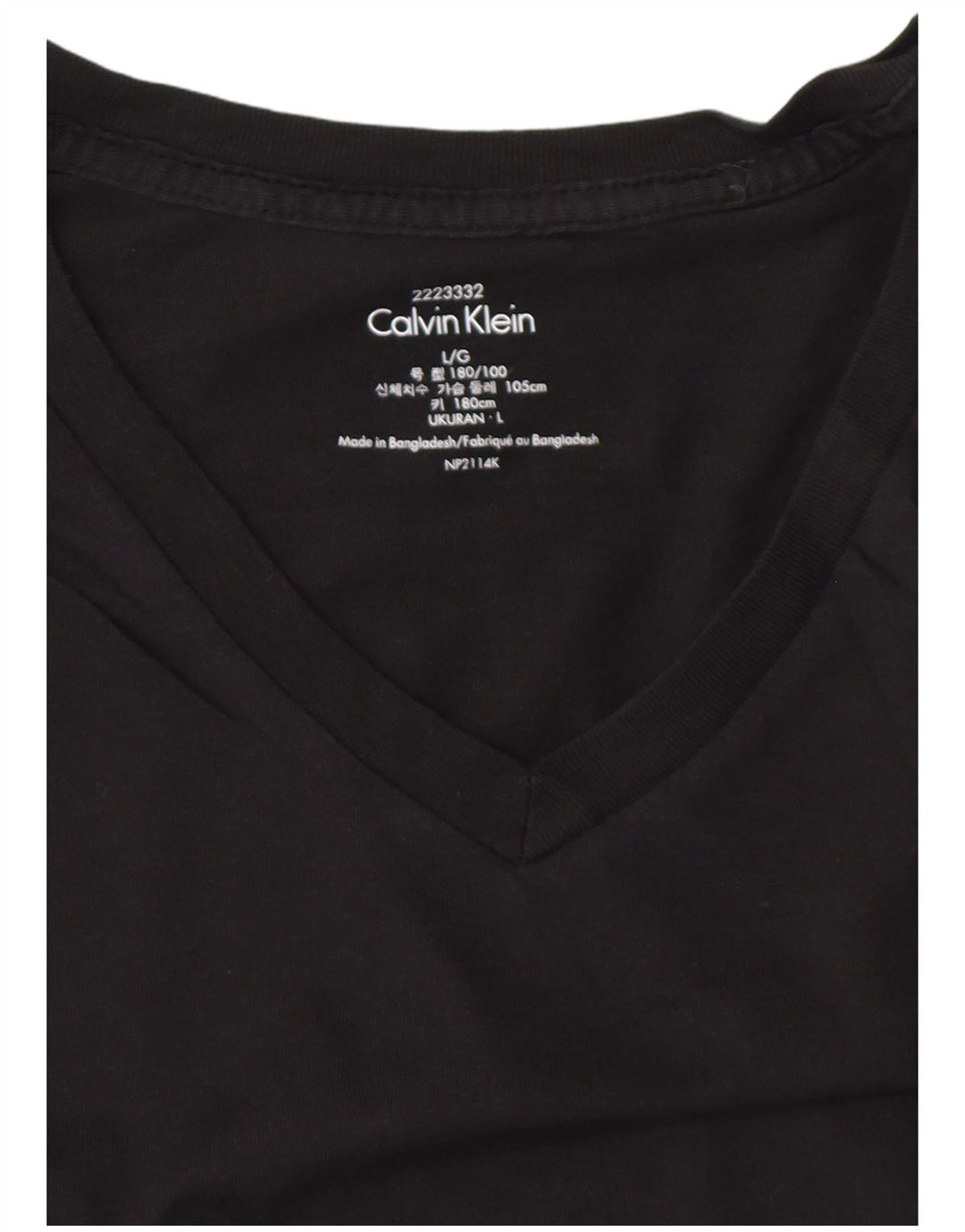 Camiseta masculina CALVIN KLEIN grande preta
