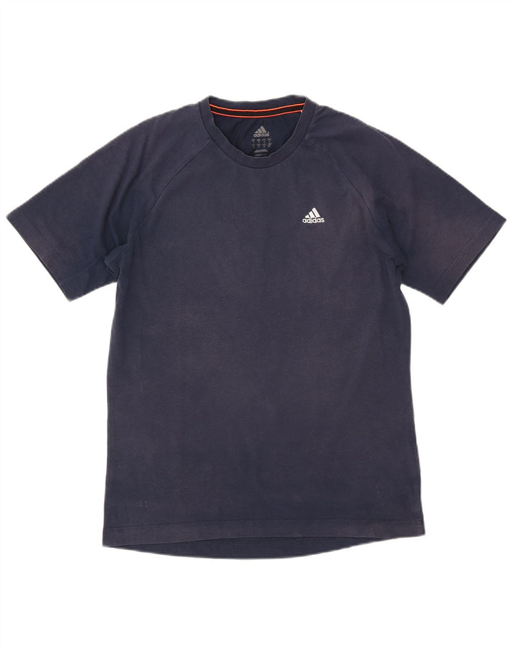 Camiseta masculina ADIDAS Top pequeno algodão azul marinho