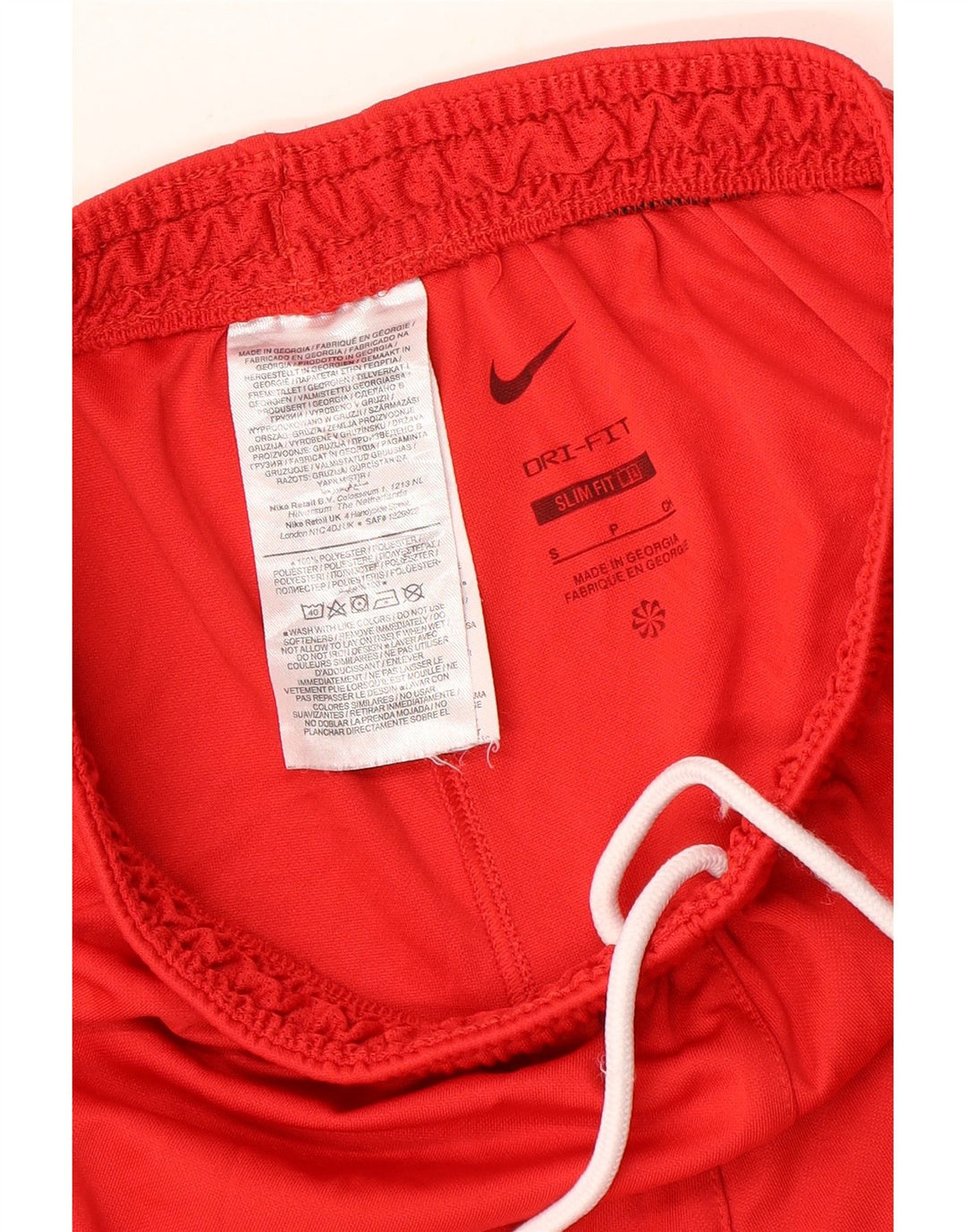 Nike Mens Dri Fit Slim Sport Shorts Pequeno Poliéster Vermelho