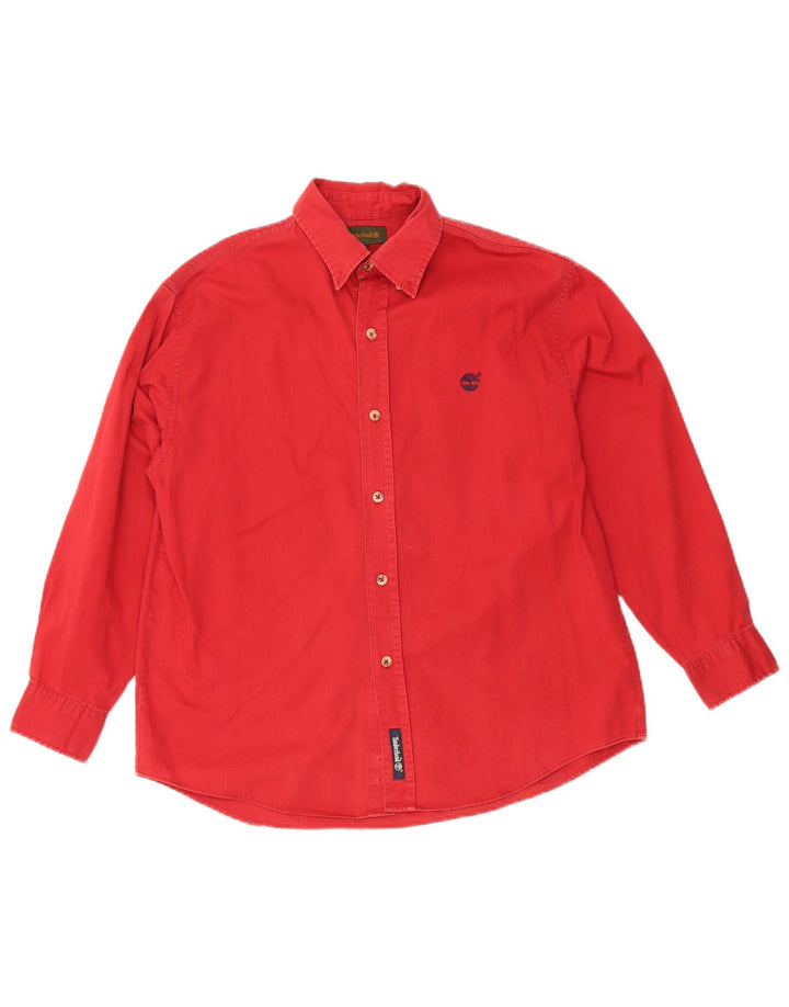 Camisa Timberland Menino 11-12 Anos Vermelho Algodão