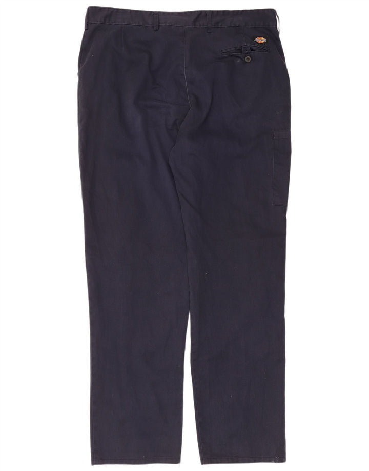 Calça Dickies Mens Redhawk Straight Cargo W42 L33 Poliéster Azul Marinho