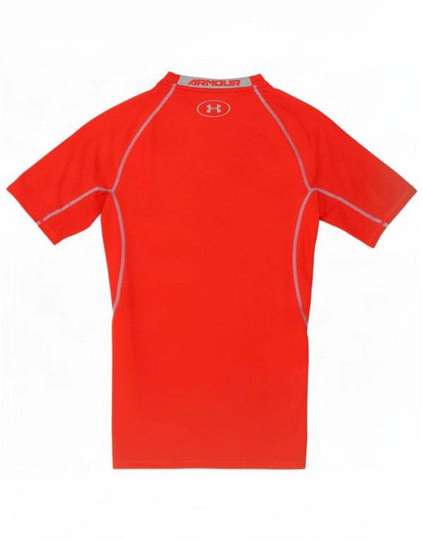 Under Armour Mens Compression T-Shirt Top Pequeno Vermelho