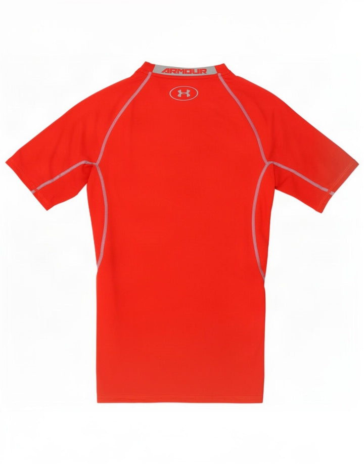 Under Armour Mens Compression T-Shirt Top Pequeno Vermelho
