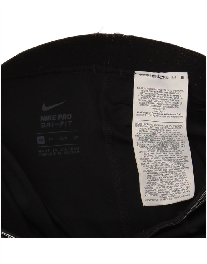 Leggings femininas Nike Dri Fit Graphic UK 4 XS preto poliéster