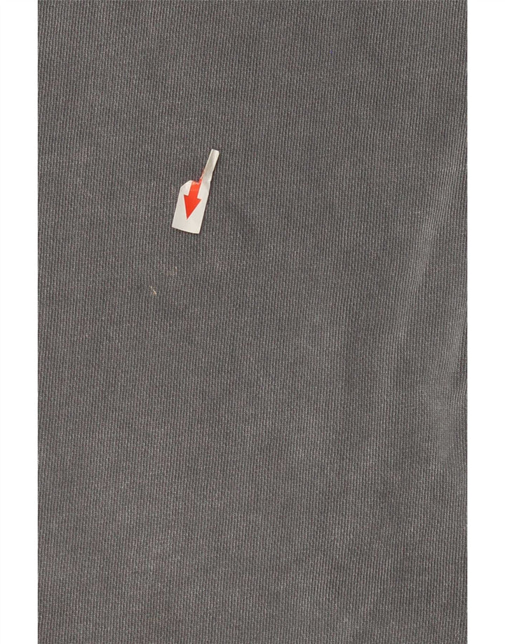 Camiseta masculina Zara Top cinza médio algodão