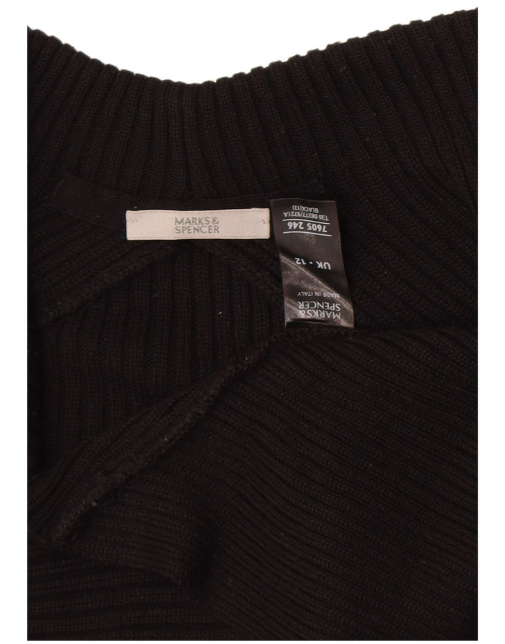 Marks & Spencer Womens Open Bolero Jumper Reino Unido 12 Médio Preto Acrílico
