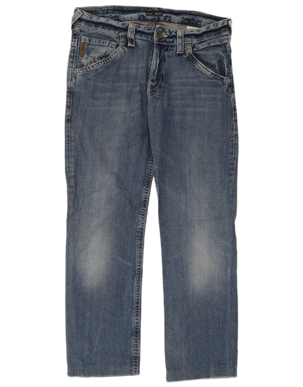 Jeans retos femininos Armani W32 L29 algodão azul