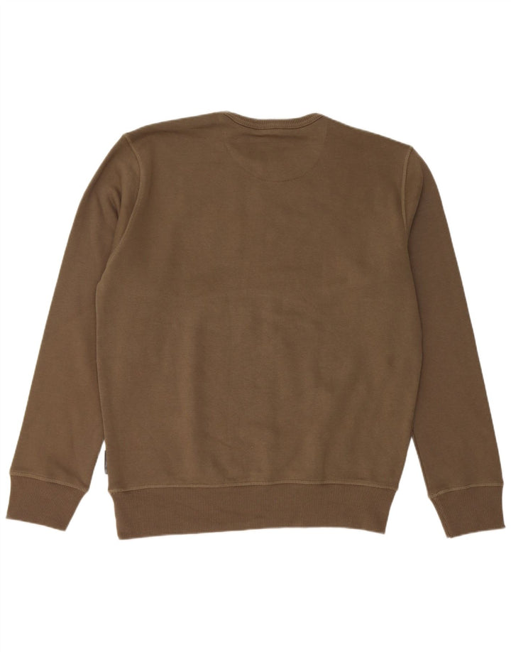 Moletom masculino French Connection Jumper grande algodão cáqui