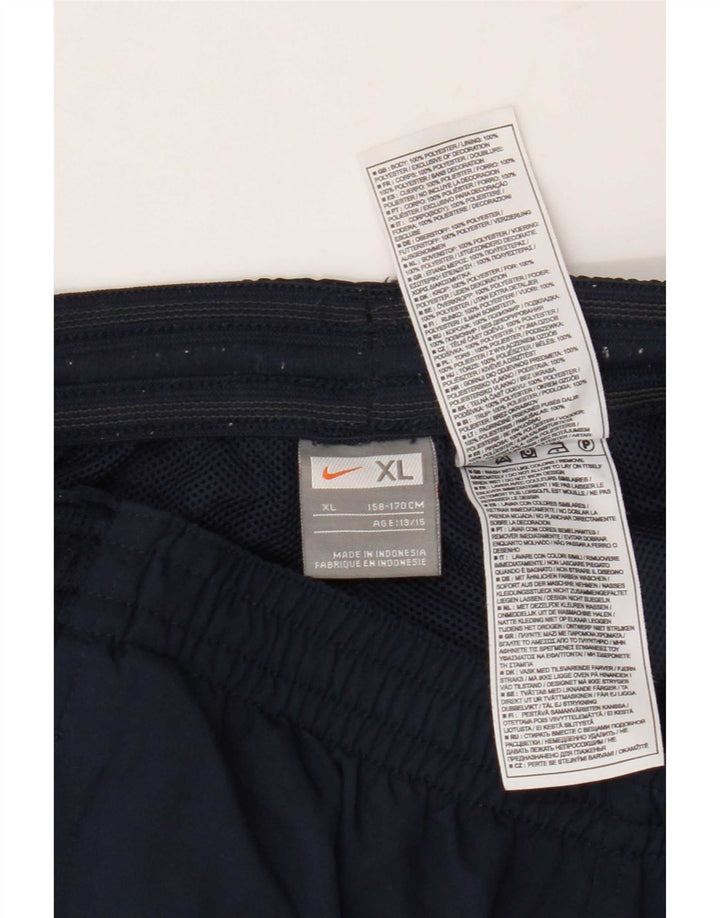 Calças de treino Nike Boys 13-14 anos XL azul marinho poliéster