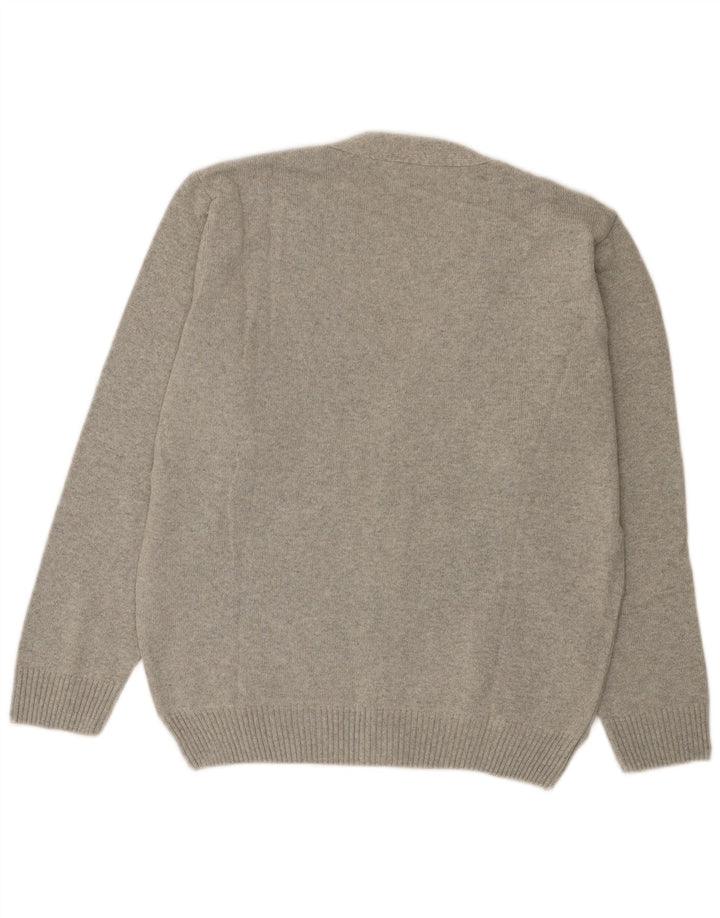 Suéter cardigã masculino Roger Kent IT 52 grande cinza argyle/diamante