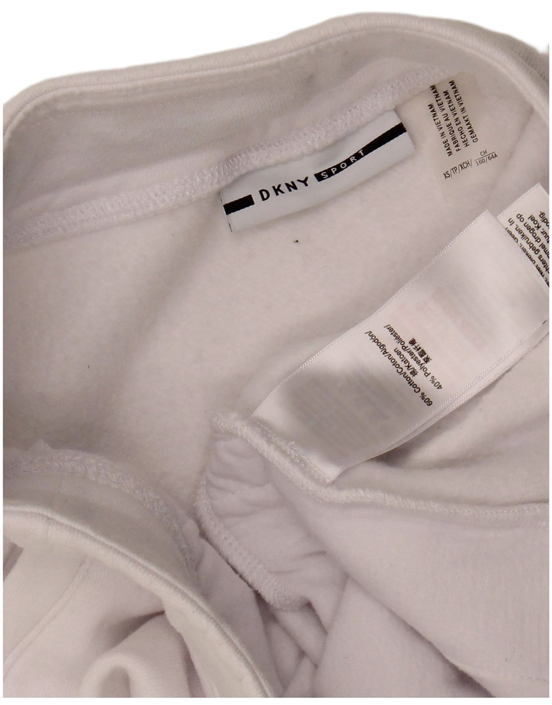 Saia de tênis feminina DKNY UK 6 XS algodão branco