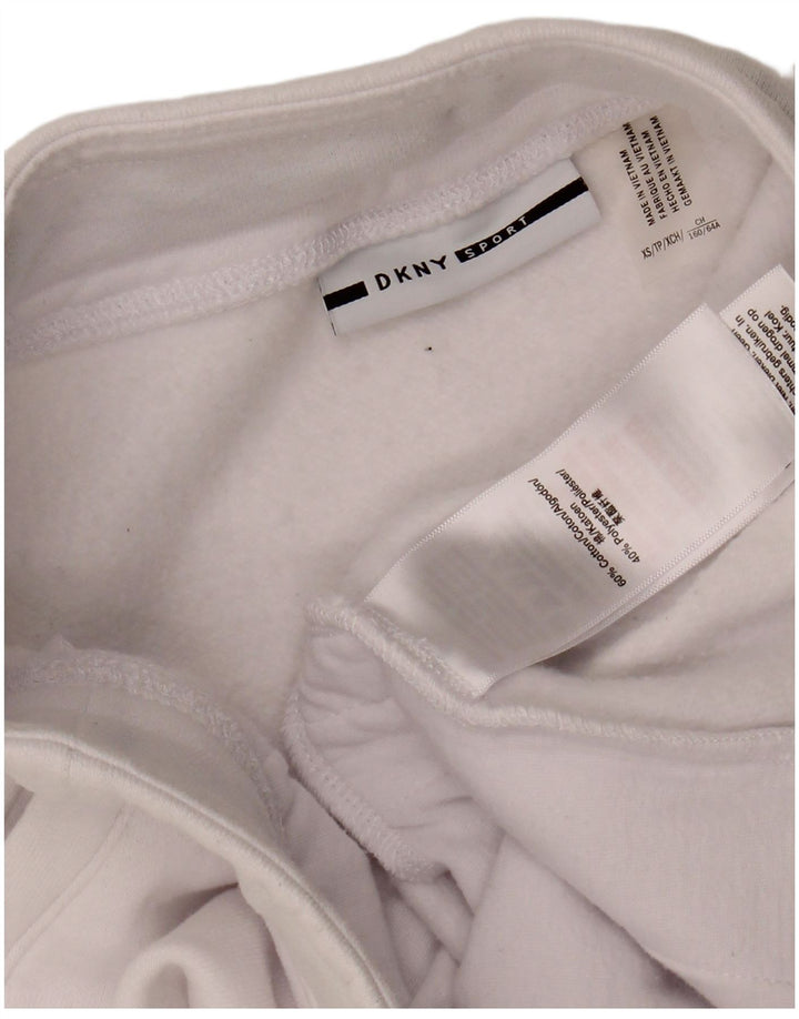 Saia de tênis feminina DKNY UK 6 XS algodão branco