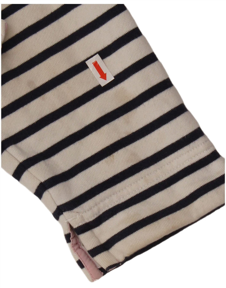 Crew Clothing moletom feminino jumper UK 12 médio azul marinho listrado