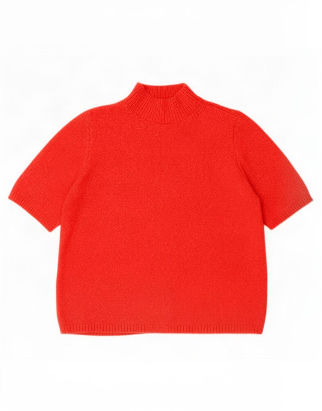 Suéter feminino Marks & Spencer com gola tartaruga Reino Unido 16 grande vermelho