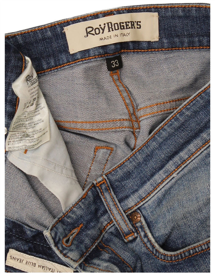Calça jeans feminina Roy Rogers W33 L33 azul algodão
