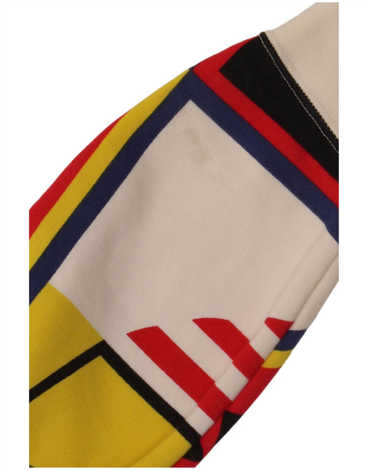 Adidas masculino gráfico moletom com capuz grande algodão colorblock multicolorido