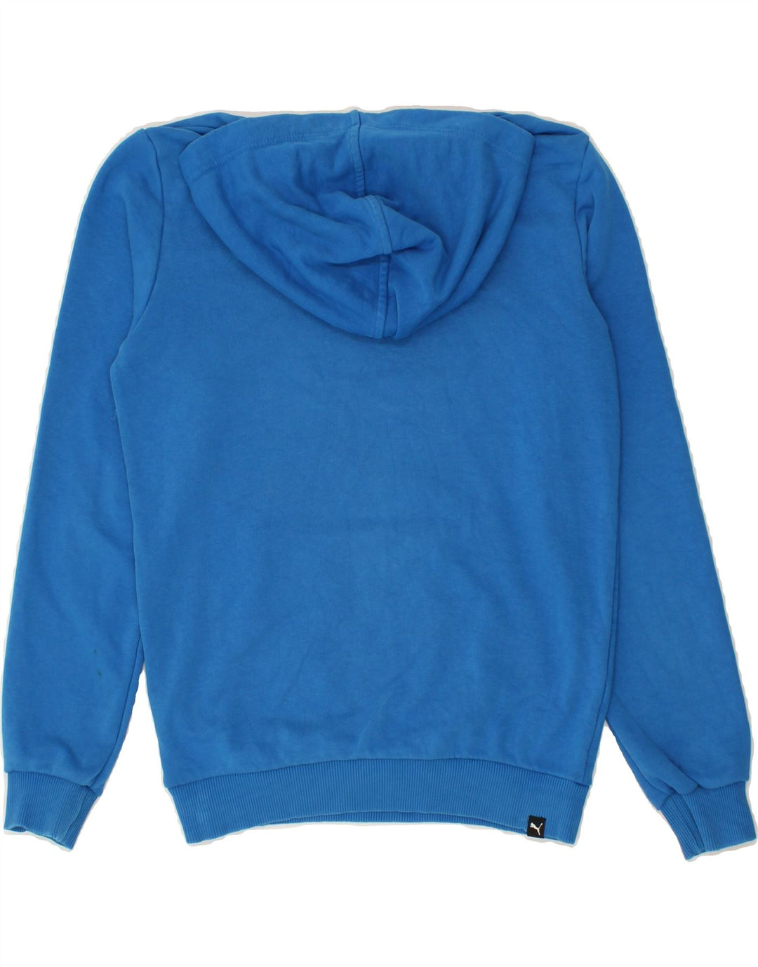 PUMA Boys Graphic Hoodie Jumper 13-14 Years Blue Cotton Vintage Puma and Second-Hand Puma from Messina Hembry 