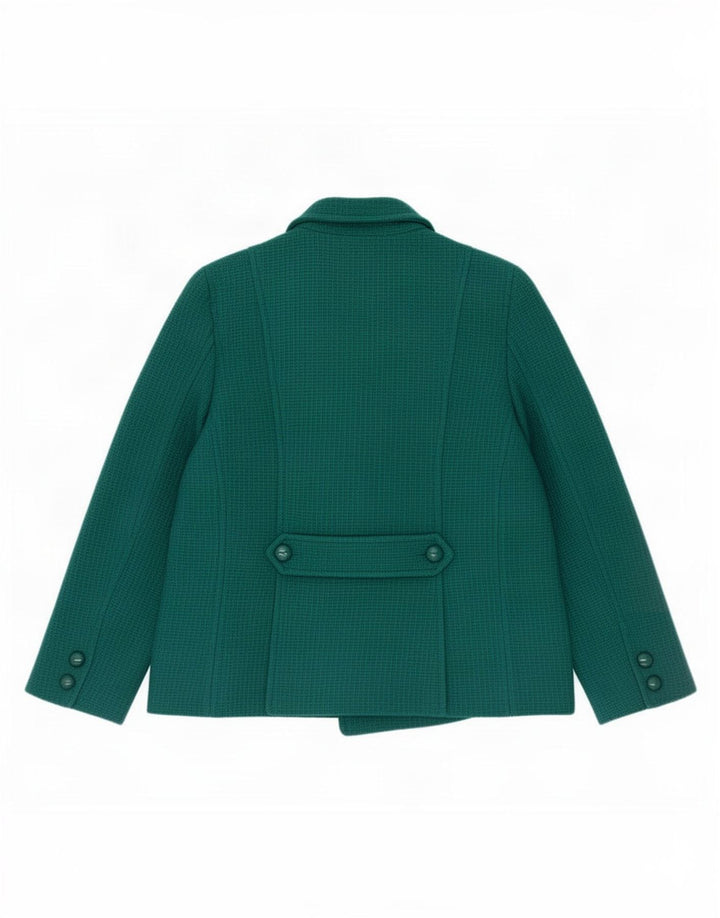 Hobbs Womens Pea Coat UK 14 Grande Lã Verde