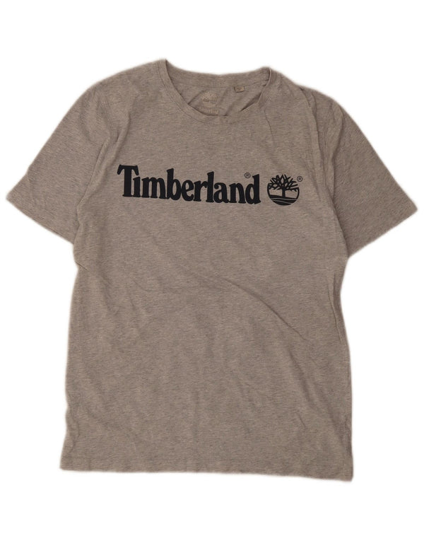 Top Timberland Meninos Graphic T-Shirt 15-16 Anos Cinzento Médio Algodão