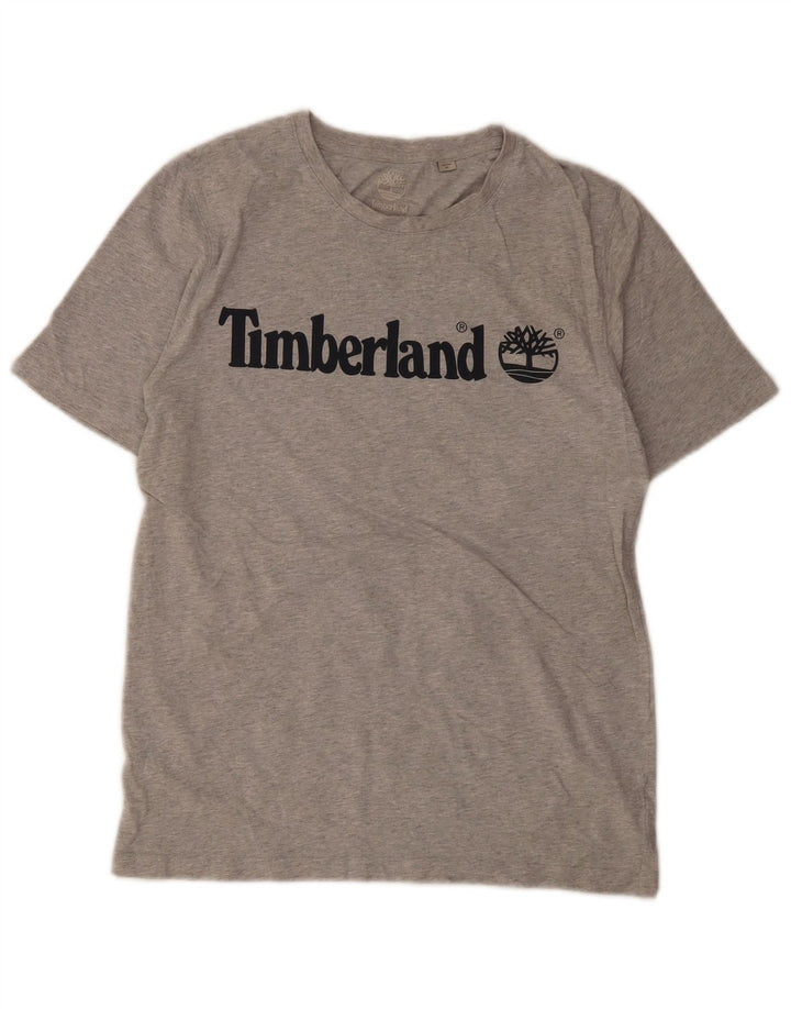 Top Timberland Meninos Graphic T-Shirt 15-16 Anos Cinzento Médio Algodão