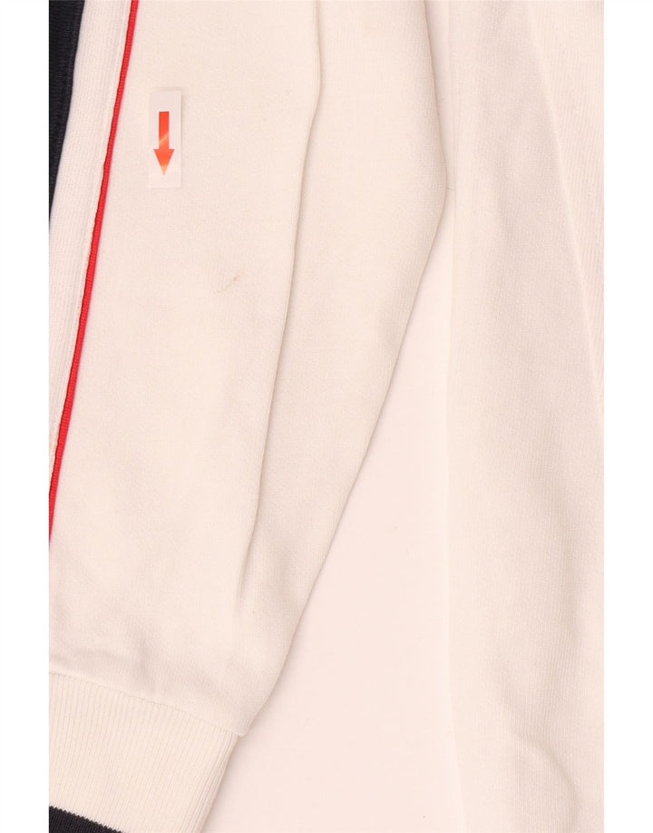 Champion masculino gráfico moletom jumper médio branco colorblock