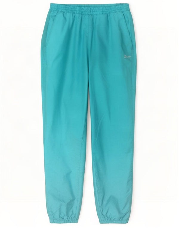 Calça de treino masculina vintage joggers grande poliamida azul