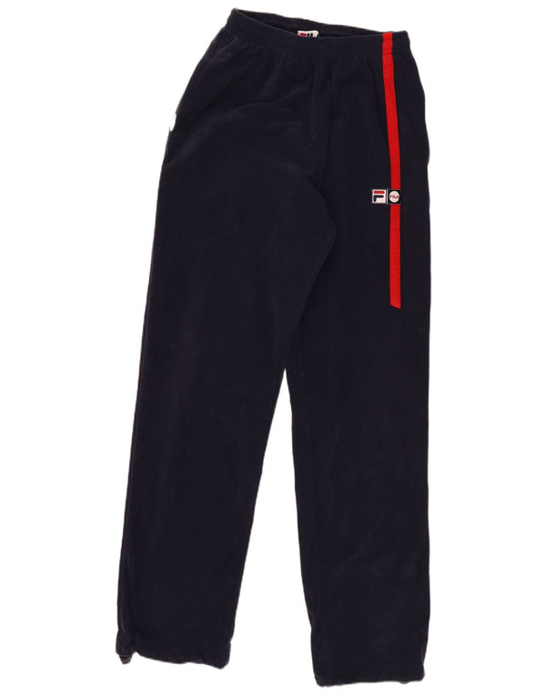 Calça de treino feminina Fila Joggers UK 16 grande bloco colorido azul marinho