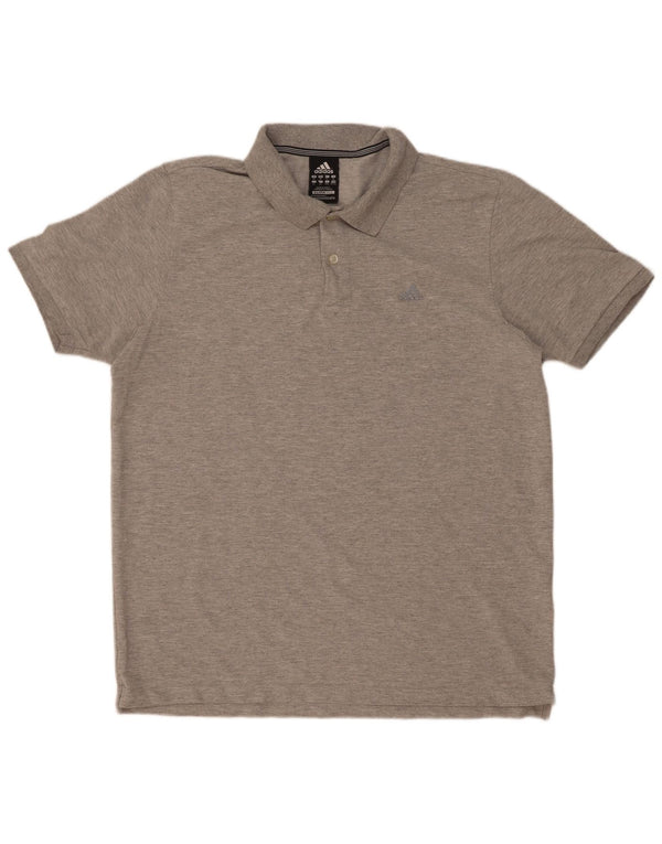 Adidas Mens Clima 365 Polo Shirt XL Cinza Algodão