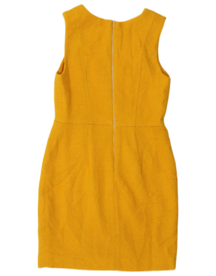 Swish vestido feminino sem mangas com bainha IT 46 grande amarelo