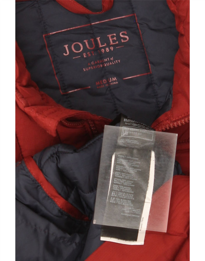 Joules Mens acolchoado Gilet UK 38 poliéster médio Borgonha