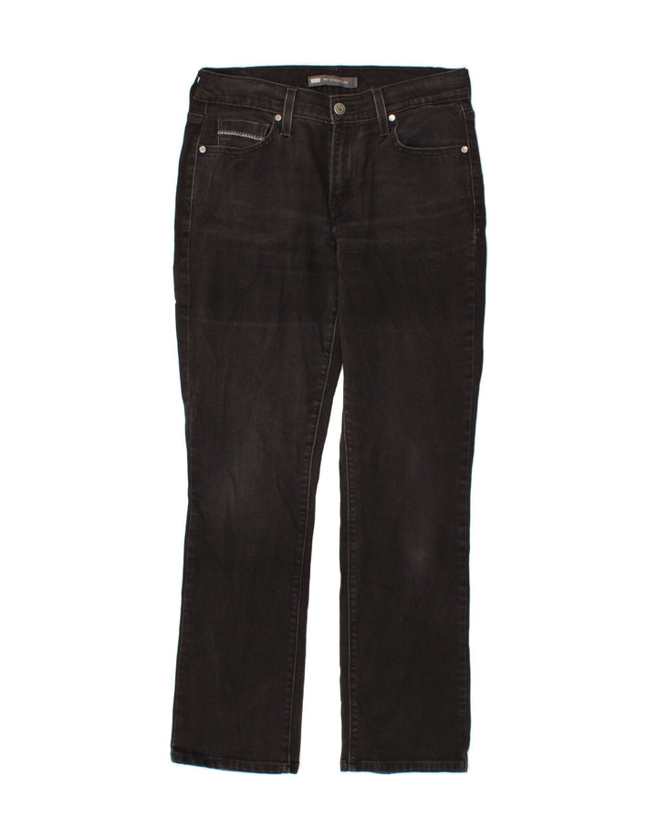 LEVI'S Womens Straight Jeans W28 L30  Black Cotton Vintage Levi's and Second-Hand Levi's from Messina Hembry 
