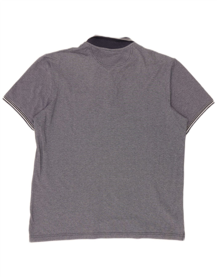 Camisa polo masculina Champion médio azul marinho colorblock